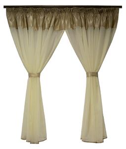 Perdea Velaria in haily ivoire, 360x155 cm