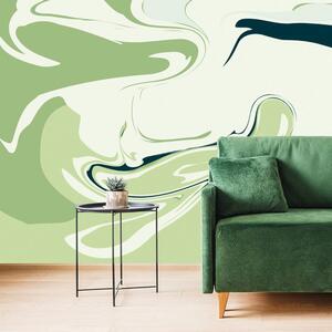 Tapet model verde abstract