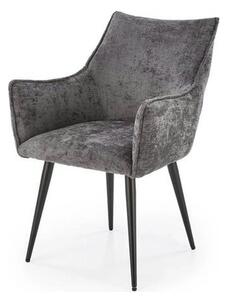 Scaun K559, gri/negru, stofa clasica/metal, 60x59x85 cm