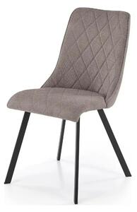 Scaun K561, gri/negru, stofa clasica/metal, 44x58x85 cm