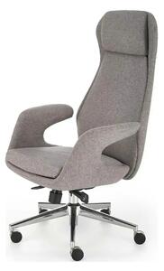 Scaun birou KEVIN, gri deschis, stofa clasica/metal, 74x68x118/125 cm