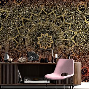 Tapet Mandala de aur orientală