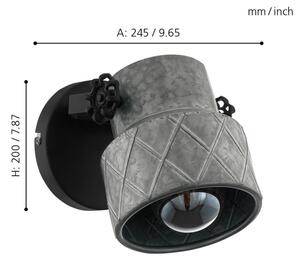 Eglo 39868 - Aplica de perete HILCOTT 1xE27/40W/230V