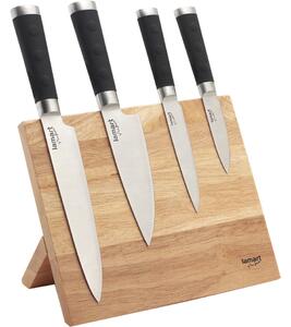 Set de 4 cuțite pe suport magnetic Lamart LT2026
