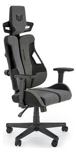 Scaun gaming NITRO 2, gri/negru, material textil, 66x68x130/137 cm