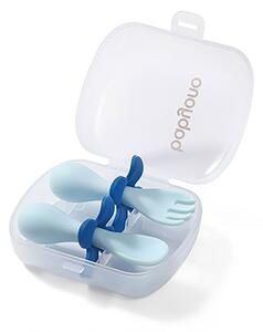 Tacâmuri ergonomice pentru copii Baby Ono, albastru