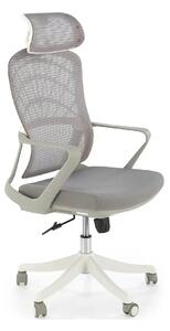 Scaun birou VESUVIO 2, gri/alb, stofa/panza/polipropilena, 59x59x115/1