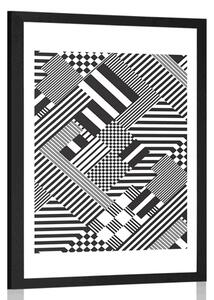 Poster cu passepartout modele discrete în design unic