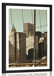Poster cu passepartout Manhattan