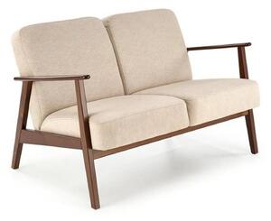 Canapea MILANO 2S, stofa catifelata bej - Castel 15, 120x77x77 cm