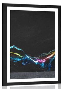 Poster cu passepartout abstracție modernă