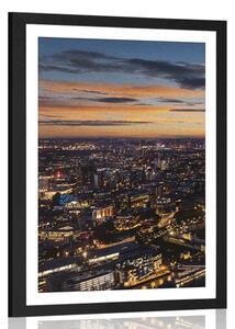 Poster cu passepartout vedere aeriană la Londra