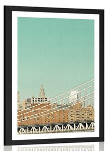 Poster cu passepartout zgârie-nori în New York