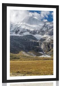 Poster cu passepartout peisaj montan maiestuos