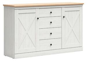 Comoda FRIJA, alb pin andersen/stejar artisan, PAL melaminat, 153x44x9
