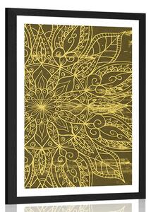 Poster cu passepartout textură de Mandala
