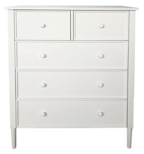 Comoda TEANA, alb, 80x40x95 cm