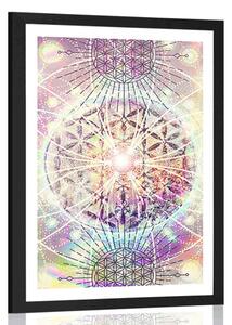 Poster cu passepartout Mandala în design interesant