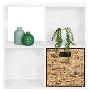 Raft PRETO, alb, PAL, 60x28x60 cm