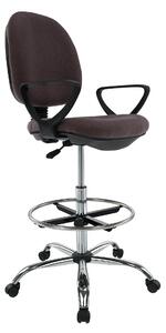 Scaun birou TAMBER, maro, stofa clasica, 62x57x116/137 cm