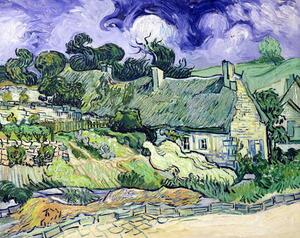 Vincent van Gogh - Reproducere Thatched cottages at Cordeville, Auvers-sur-Oise, (40 x 30 cm)