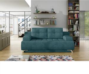 Canapea extensibila OSLO, stofa catifelata verde menta - Salvador 12