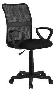Scaun birou REMO 3 NEW, negru, plasa/plastic, 51x53x84/94 cm