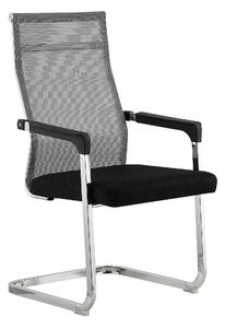 Scaun RIMALA NEW, gri/negru, plasa/metal, 56.5x64x101 cm