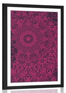 Poster cu passepartout Mandala elegantă