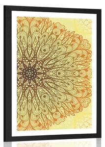 Poster cu passepartout ornament etnic unic