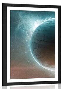Poster cu passepartout universul infinit
