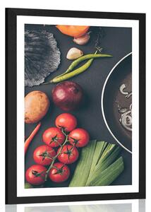 Poster cu passepartout artă culinară