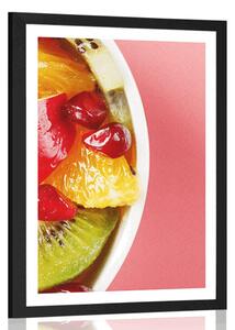 Poster cu passepartout salată de fructe de vară