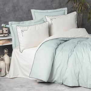 Lenjerie pat de lux cu broderie din satin, Elite CottonBox, Vanko mint