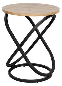Masuta cafea EOS E, stejar artisan/negru mat, 45x55 cm