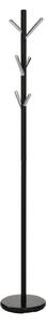 Cuier pom ALLEN, negru/crom, metal, 28x176 cm