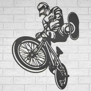 DUBLEZ | Tablou din lemn pentru perete - Street ciclist