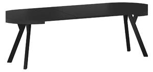 Masa extensibila DOMINGO, negru, 100/250x100x76 cm