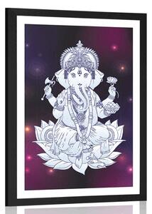 Poster cu passepartout Ganesha budhistic