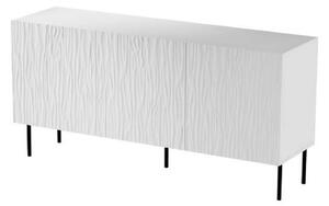 Comoda JUNGLE, alb/negru, PAL laminat/metal, 152x42x75 cm