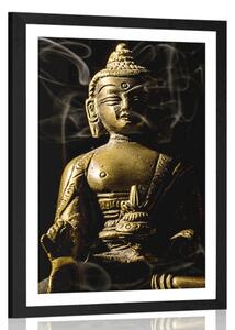 Poster cu passepartout statuie lui Buddha