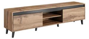 Comoda TV NORD, stejar wotan/gri antracit, PAL laminat, 170x38x49 cm