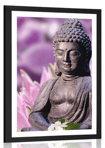 Poster cu passepartout Buddha pașnic