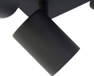 Plafoniera inteligentă pătrat negru cu 4 Wifi GU10 - Jeana