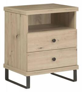 Noptiera CALI C17, stejar artisan, PAL laminat, 48x40.6x50 cm