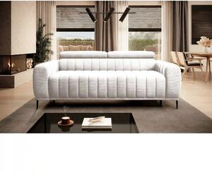 Canapea extensibila GANDI 140, stofa catifelata crem - Crown 01, cu te