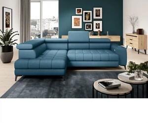 Coltar modern pentru living BAGGIO, sezlong stanga, stofa catifelata a