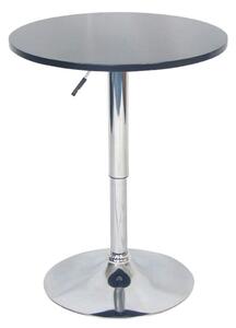 Masa bar BRANY NEW, negru/crom, 60x89 cm