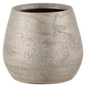 Ghiveci, Ceramica, Argintiu, 20x20x18 cm