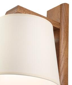 Aplica de perete AIDA 1xE27/15W/230V stejar/crem